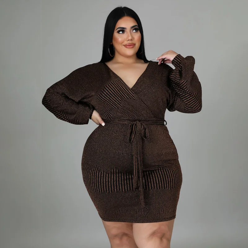 Plus Size Women Dress 2023 Emperament Fashion High Waist Commute Short Dress Solid Color Long Sleeve Elegant Dress Large Size
Plus Size Women Dress 2023 Emperament Fashion High Waist Commute Short Dress Solid Color Long Sleeve Elegant Dress Large Size