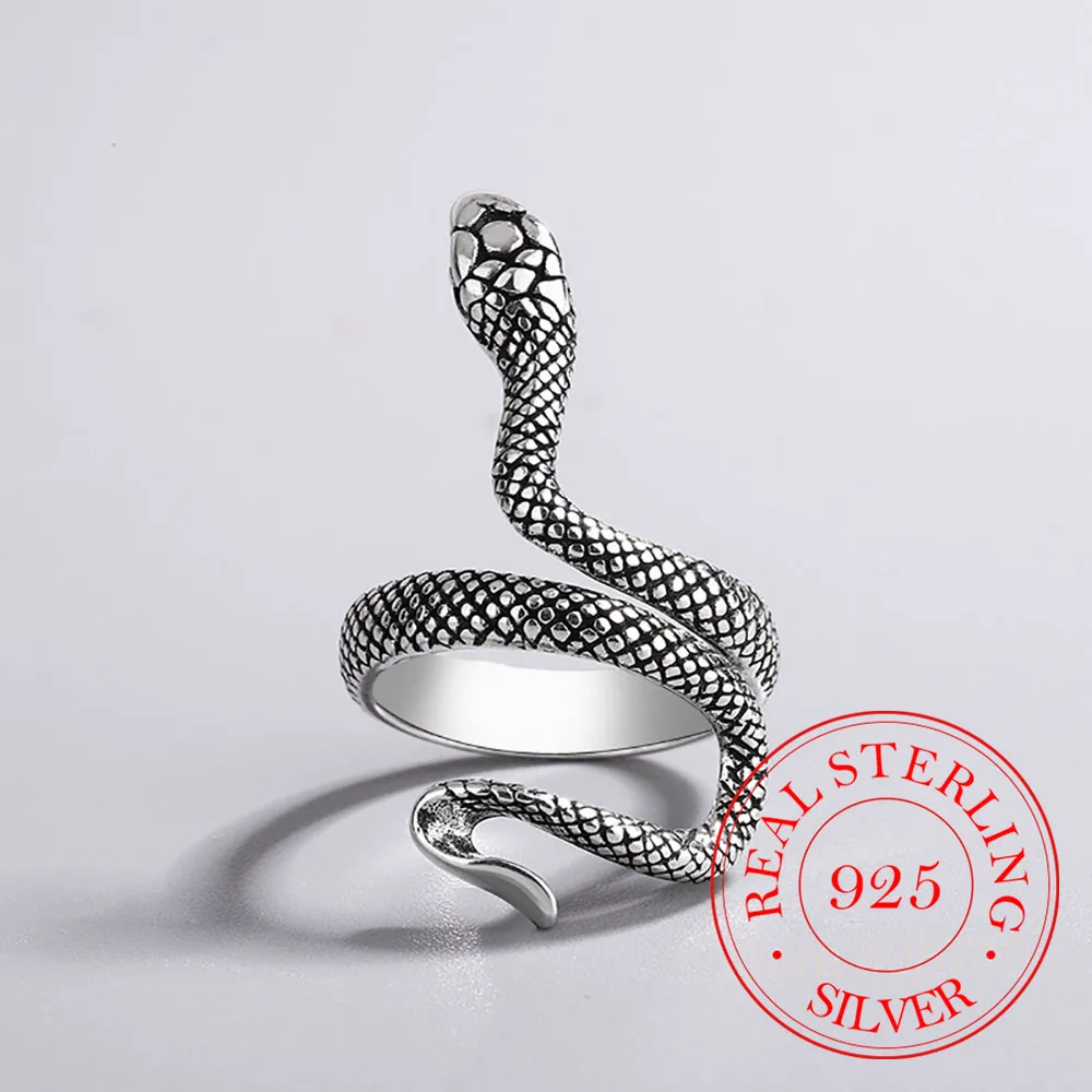 

925 Sterling Silver Snake Rings For Women Luxury Designer Jewelry Gift Female News Trends 2023 Offers With Free Shipping