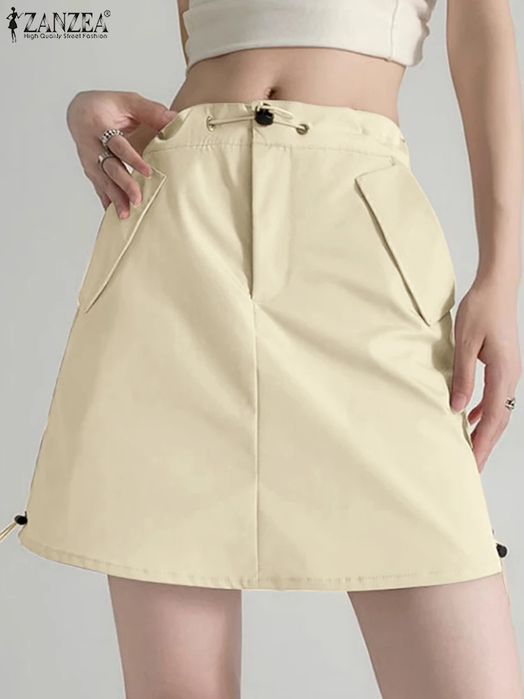 ZANZEA Y2k Summer Fashion Cargo Skirts Woman Holdiay Party Dress Female Casual Street Sundress Solid Pockets Short Vestidos 2023
ZANZEA Y2k Summer Fashion Cargo Skirts Woman Holdiay Party Dress Female Casual Street Sundress Solid Pockets Short Vestidos 2023