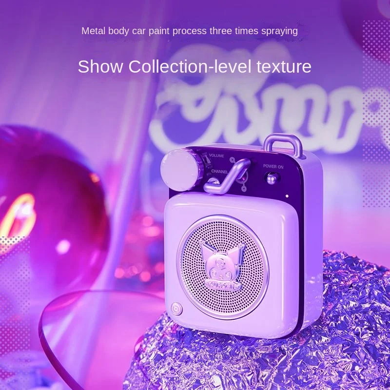 Kuromi Sanrio Wireless Bluetooth Audio Mini Portable Anime Kawaii Surround Subwoofe Outdoor Music Speaker Birthday Festival Gift
Kuromi Sanrio Wireless Bluetooth Audio Mini Portable Anime Kawaii Surround Subwoofe Outdoor Music Speaker Birthday Festival Gift