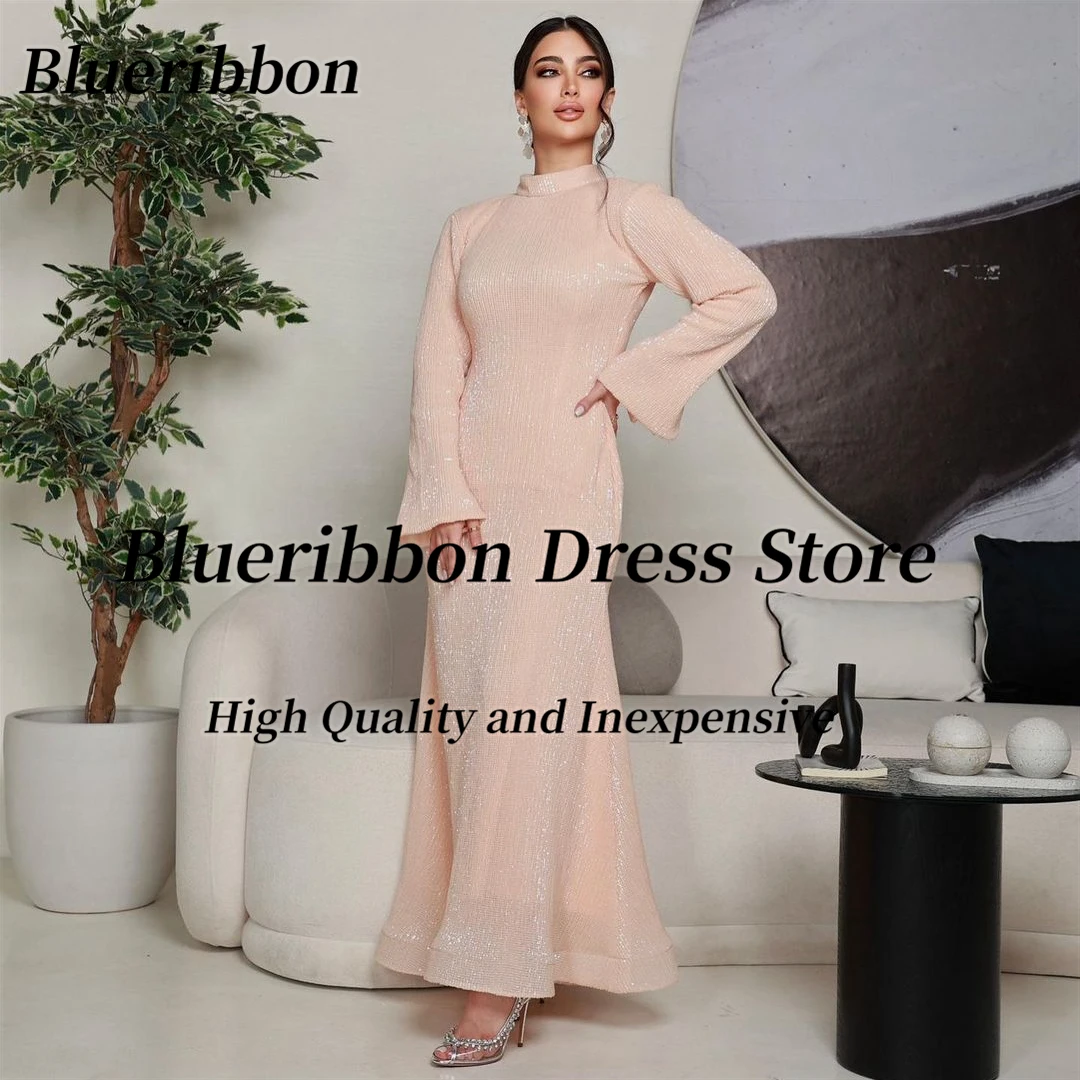 Женское платье с высоким воротником Blueribbon, вечернее платье с кисточками и открытой спиной, платье для выпускного вечера с длинным рукавом, платья в саудовской аравии
Женское платье с высоким воротником Blueribbon, вечернее платье с кисточками и открытой спиной, платье для выпускного вечера с длинным рукавом, платья в саудовской аравии