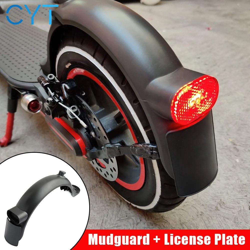 

CYT Durable Scooter Mudguard For Xiaomi Mijia M365 Pro Electric Scooter Tire Splash Fender With Rear Taillight Back Guard Wing