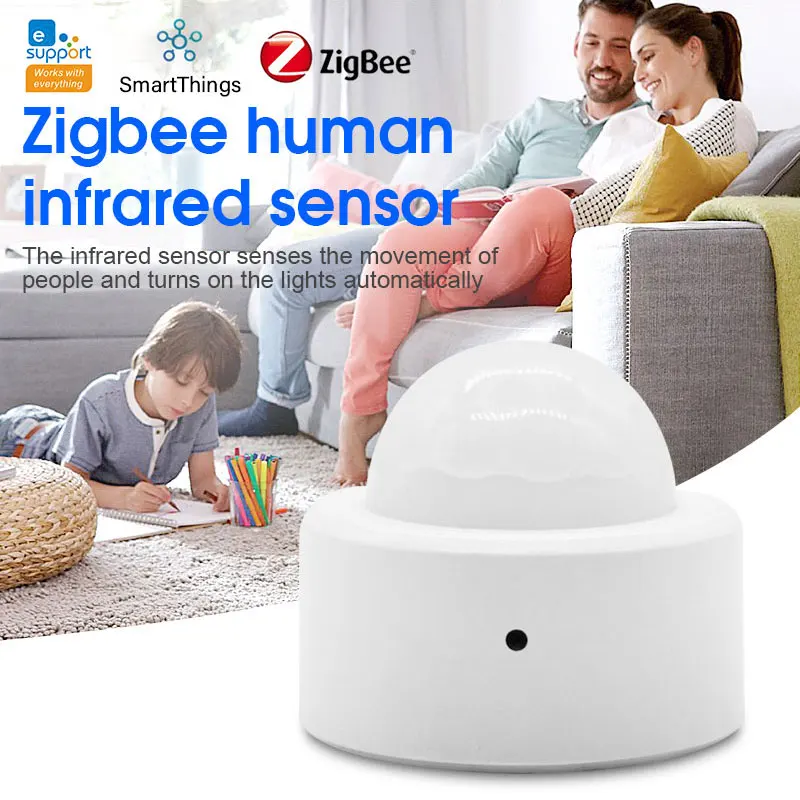 

Zigbee 3.0 Motion Sensor With Pir Infrared Human Body Movement Wireless Detector Smart Home Tuya Smart Life App Works With Alexa