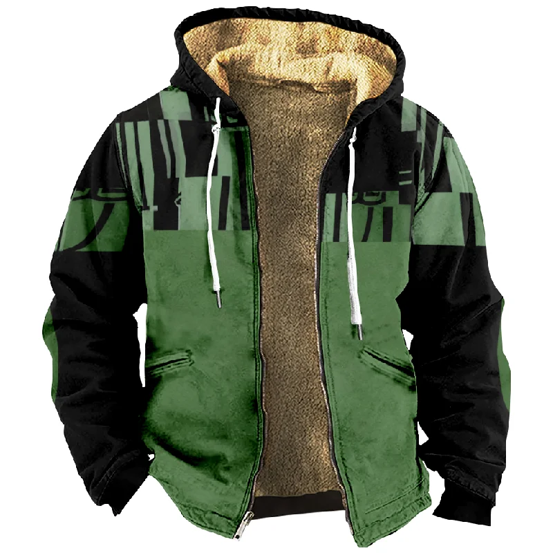 New Color blocking grid Cotton Coat Hooded Sweater Casual Print Long Sleeve Zipper Sweater Thick Cotton Coat Winter
New Color blocking grid Cotton Coat Hooded Sweater Casual Print Long Sleeve Zipper Sweater Thick Cotton Coat Winter