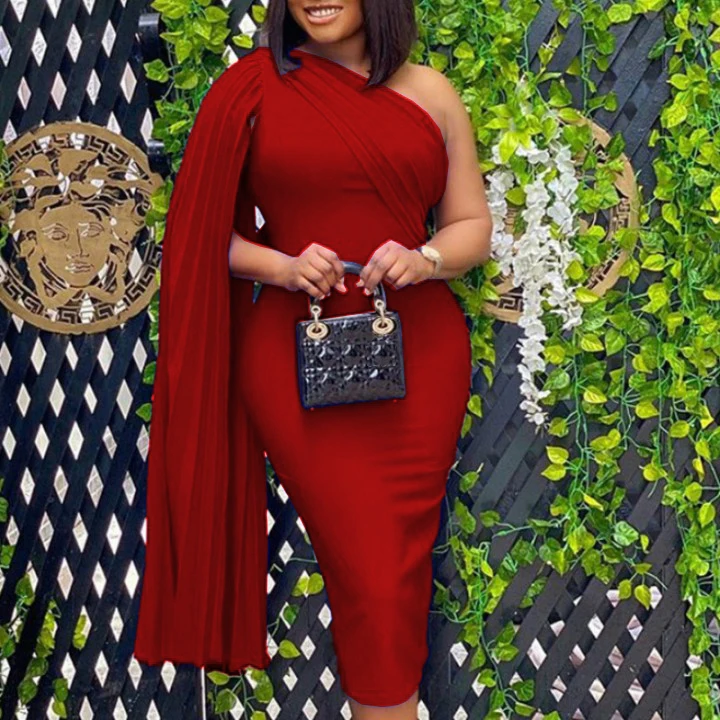 Women Sexy One Shoulder Party Dress Plus Size Blue Elegant Celebrity Red Dinner Date Out Night Dresses Ruched Ribbon Bodycon XL
Women Sexy One Shoulder Party Dress Plus Size Blue Elegant Celebrity Red Dinner Date Out Night Dresses Ruched Ribbon Bodycon XL