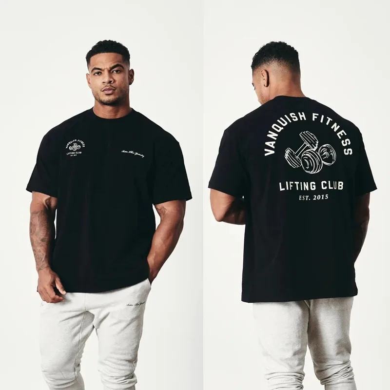 Summer New Men's T-shirts Gym Running Training Cotton Round Neck Oversized T-Shirt Fashion Men Clothing Fitness Clothes Top
Summer New Men's T-shirts Gym Running Training Cotton Round Neck Oversized T-Shirt Fashion Men Clothing Fitness Clothes Top