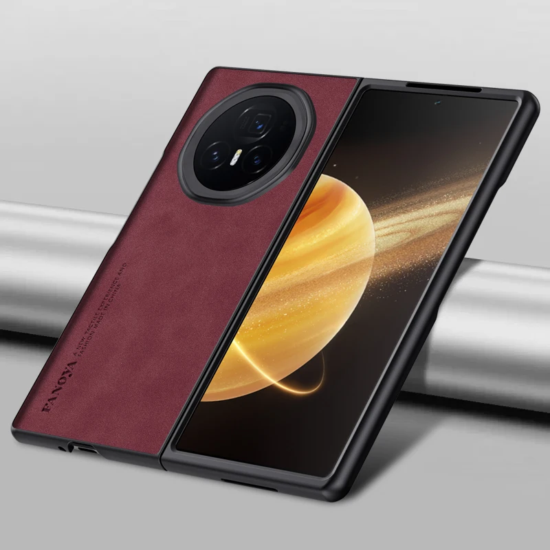 غطاء خلفي من جلد البولي يوريثان غير اللامع لهاتف Honor Magic V3 FCP-AN10 36 غطاء خلفي من جلد البولي يوريثان غير اللامع لهاتف Honor Magic V3 FCP-AN10