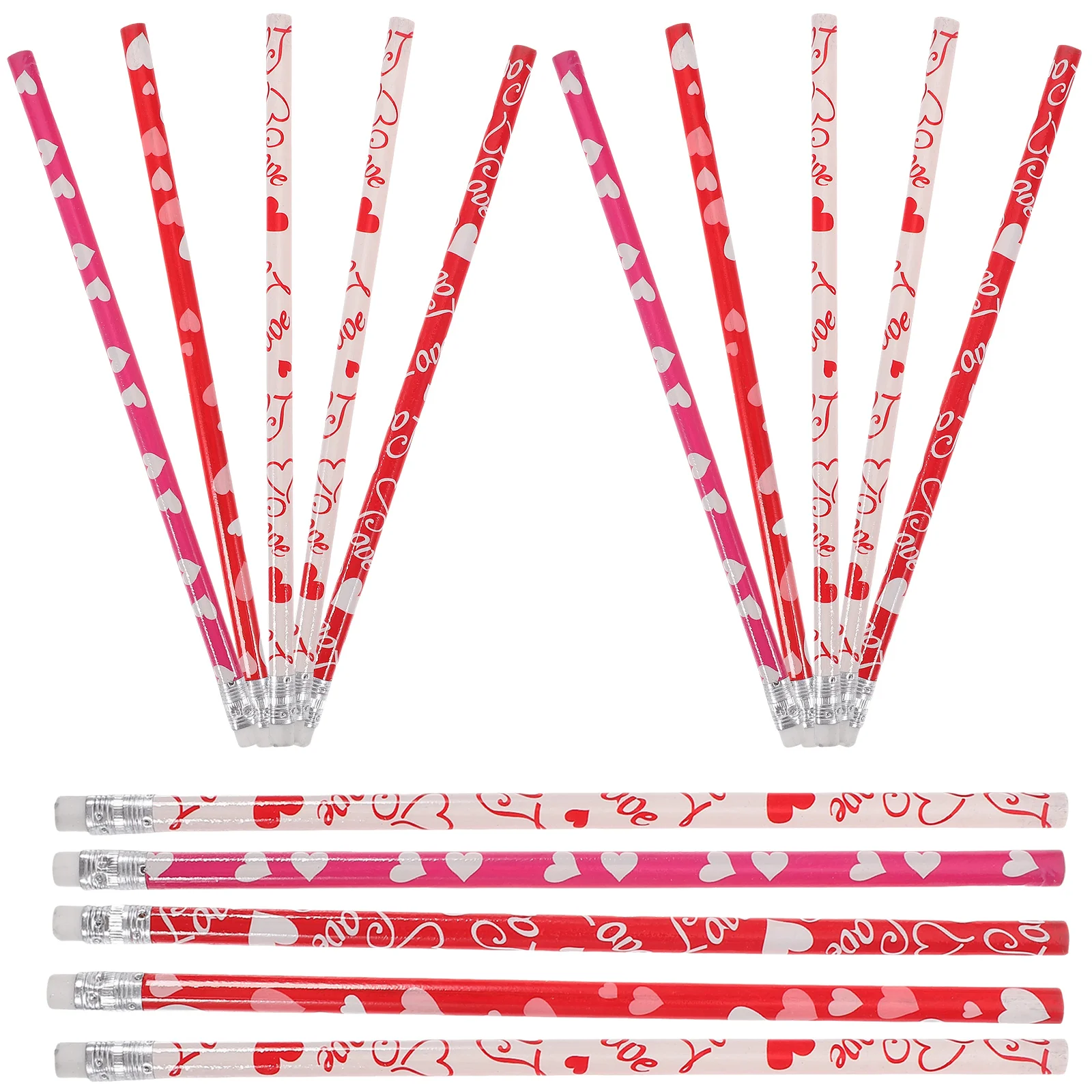 Cartoon Pencils With Eraser Portable Wood Pencils For Student Heart Pattern Drawing Sketch Art Design Mixed Style
Cartoon Pencils With Eraser Portable Wood Pencils For Student Heart Pattern Drawing Sketch Art Design Mixed Style