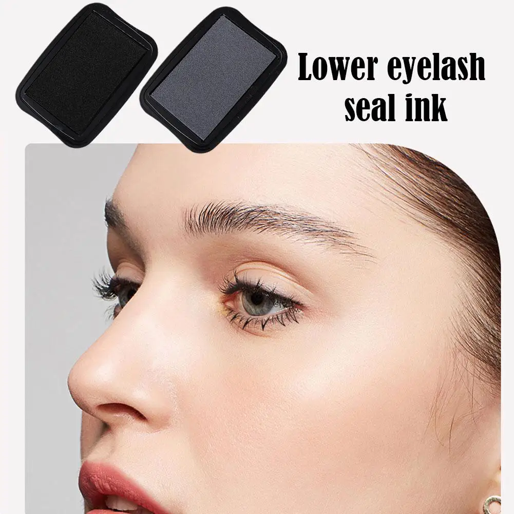 

DIY Lower Lashes Extension Seal Ink Stamp False Eyelashes Applicator Makeup Tool For Beginner Natural Simulation Mascara St J0V6