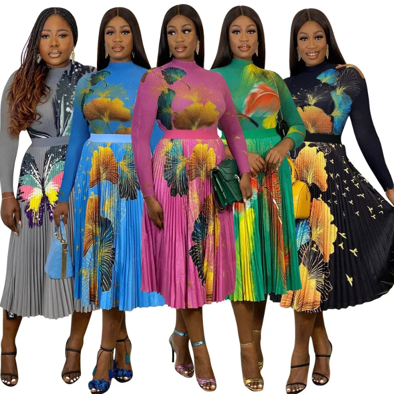 2 Piece Skirt Sets African Clothes for Women Fashion Style Spring Autumn Africa Lady Polyester Printing Top and Skirts
2 Piece Skirt Sets African Clothes for Women Fashion Style Spring Autumn Africa Lady Polyester Printing Top and Skirts