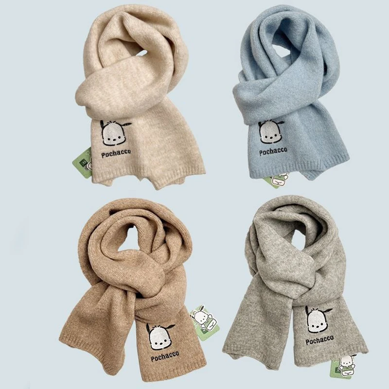 Kawaii Cute Pochacco Scarf Cartoon Lovable Versatile Winter Cold Prevention Student Knitted Embroidery Birthday Gift For Girls
Kawaii Cute Pochacco Scarf Cartoon Lovable Versatile Winter Cold Prevention Student Knitted Embroidery Birthday Gift For Girls