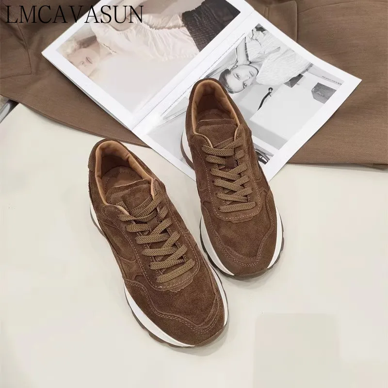 LMCAVASUN 2024 New Women Spring Autumn Fashion Vintage Lacing Flat Thick Soled Shoes Simple Casual Versatile Sneaker Female Chic
LMCAVASUN 2024 New Women Spring Autumn Fashion Vintage Lacing Flat Thick Soled Shoes Simple Casual Versatile Sneaker Female Chic