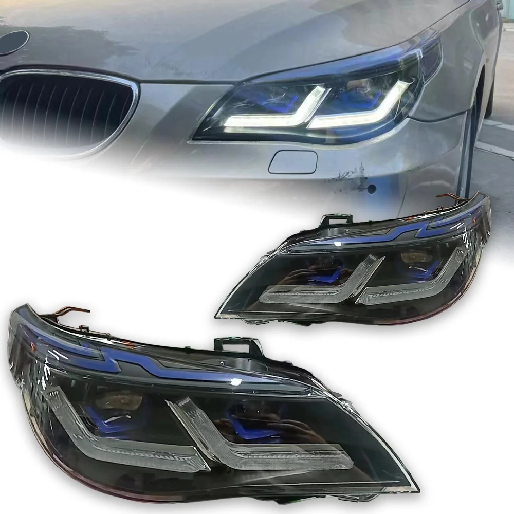 

AKD Car Styling Head Lamp for BMW E60 Headlights 2003-2009 523i 530i Angel Eye LED Headlight DRL Hid Bi Xenon Auto Accessories