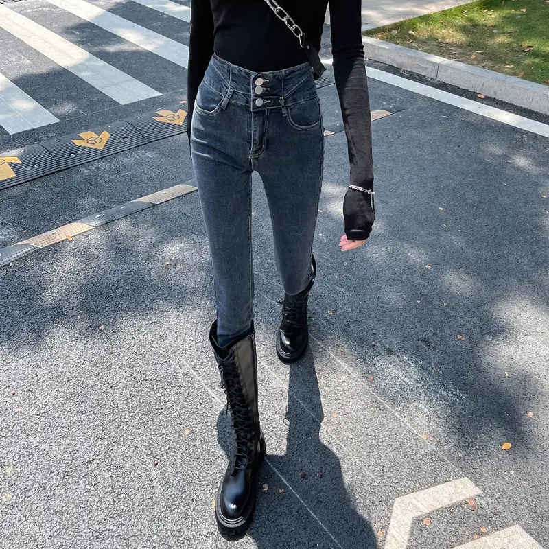 PTKPCC New Vintage High Waist Skinny Pencil Jeans Korean All-match Slim Denim Trousers Classic Ankle-length Women Pants
PTKPCC New Vintage High Waist Skinny Pencil Jeans Korean All-match Slim Denim Trousers Classic Ankle-length Women Pants