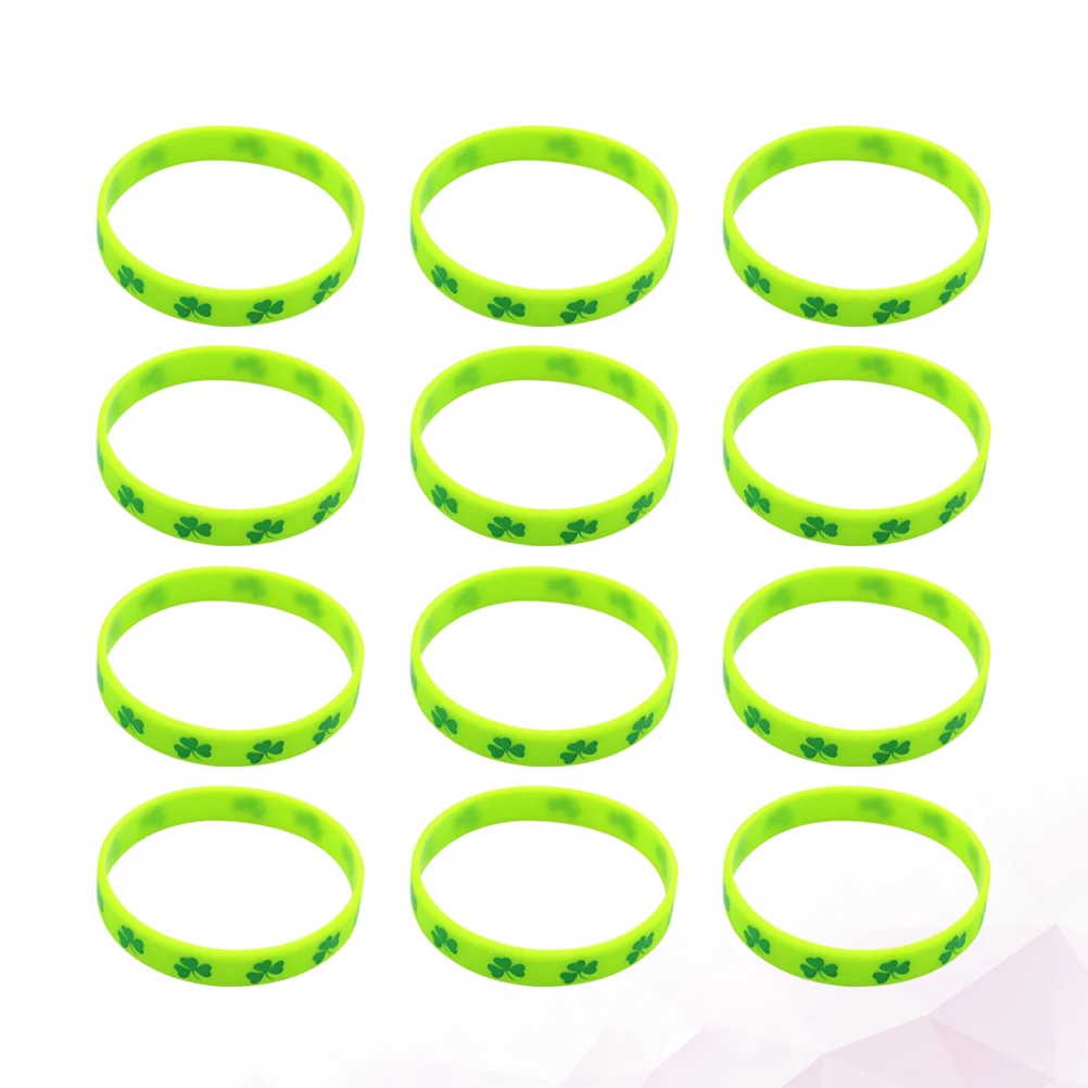 Happyyami St Patricks Day Silicone Bracelet Chic Unique Stylish Party Hand Decoration Shamrock Wristbands Green Rubber
Happyyami St Patricks Day Silicone Bracelet Chic Unique Stylish Party Hand Decoration Shamrock Wristbands Green Rubber