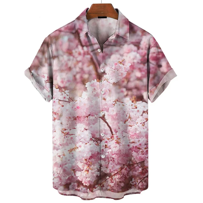 

Гавайские рубашки для мужчин 2024, Летние повседневные топы с 3d принтом и коротким рукавом, свободная рубашка, Пляжная блуза на пуговицах