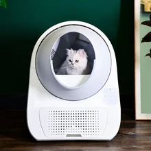 White Smart Automatic Cat Litter Box Large Deodorant Anti Splash Cat Toilet Self Cleaning APP Control Sandbox for Cats Chats Pet
White Smart Automatic Cat Litter Box Large Deodorant Anti Splash Cat Toilet Self Cleaning APP Control Sandbox for Cats Chats Pet