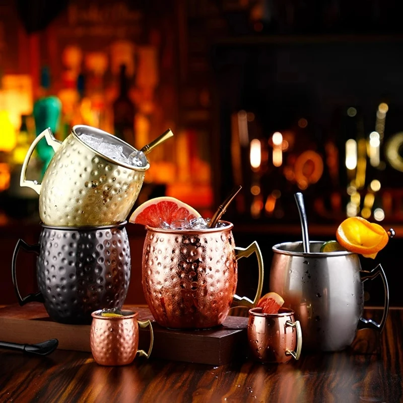 Creative Hammer Copper Mugs Moscow Mule Mug Stainless Steel Cocktail Mug Metal Beer Mugs Personalized Cocktail Glasses Cups
Creative Hammer Copper Mugs Moscow Mule Mug Stainless Steel Cocktail Mug Metal Beer Mugs Personalized Cocktail Glasses Cups