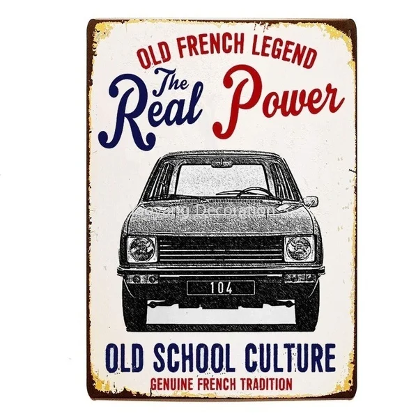 Classic French Car Peugeot 104 Tin Sign Retro Metal Poster Decor Wall Home 
Classic French Car Peugeot 104 Tin Sign Retro Metal Poster Decor Wall Home