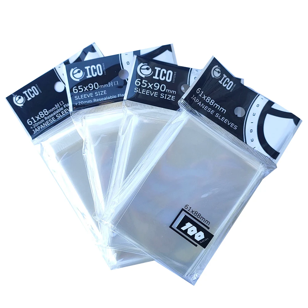 

100PCS 61x88mm 65x90mm Clear Inner Card Sleeves Sealing Trading Card Sleeves Protector for PKM/MTG/YGO Cards Photos Card Cover