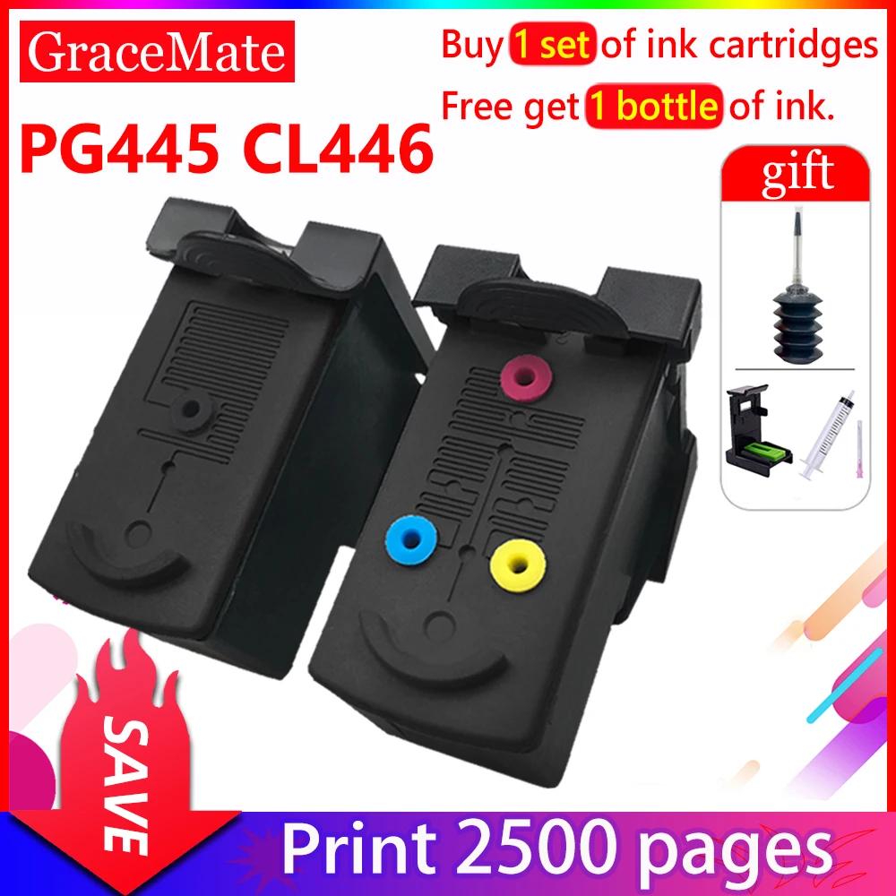 

pg445 cl446 Remanufactured Compatible for Canon PG445 CL446 Ink Cartridge for canon printer pixma cartridge IP2840 MX494 MG2540