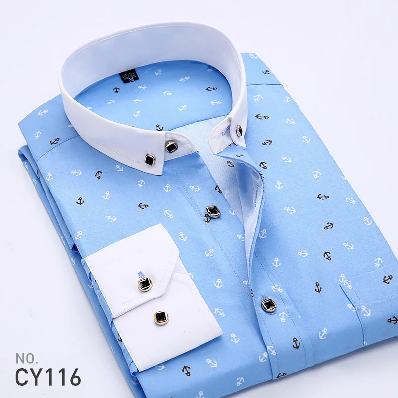 New Men's Printed Long Sleeve Shirt Korean Slim Youth Plaid Versatile Shirt Casual Fashion Floral Inch Shirt Iron-free Process
New Men's Printed Long Sleeve Shirt Korean Slim Youth Plaid Versatile Shirt Casual Fashion Floral Inch Shirt Iron-free Process