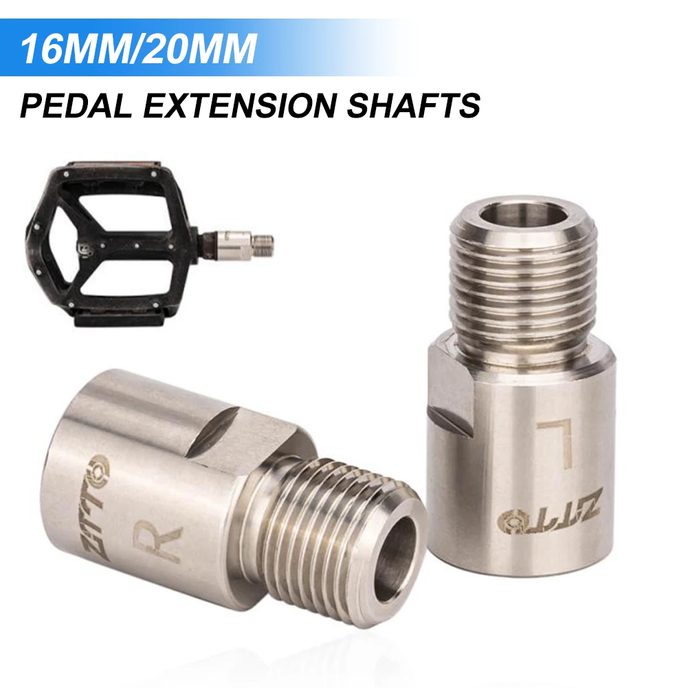 1Pair Bicycle Pedal Extender Chrome Molybdenum Steel 16mm/20mm Bicycle Pedal Extension for 9/16" Shaft MTB Road Bike Accessories
1Pair Bicycle Pedal Extender Chrome Molybdenum Steel 16mm/20mm Bicycle Pedal Extension for 9/16" Shaft MTB Road Bike Accessories