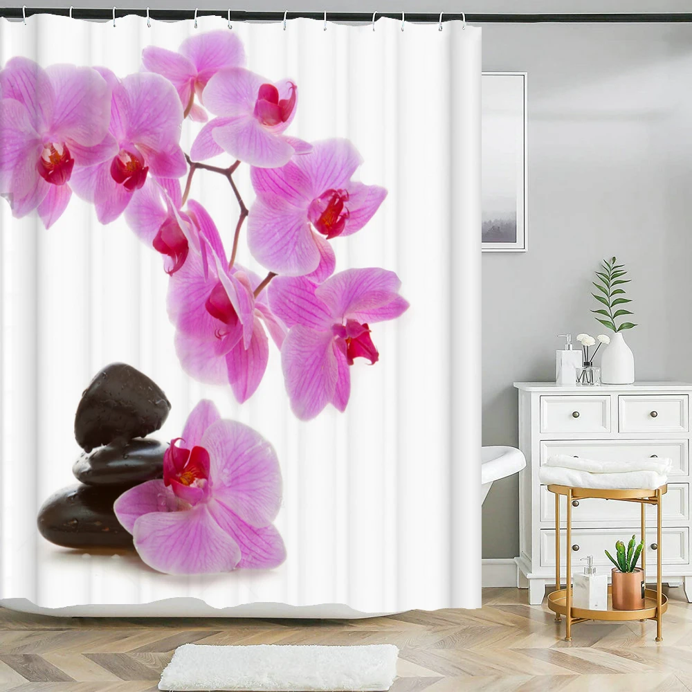 Занавеска для душа с цветочным принтом, 240x180 см
Занавеска для душа с цветочным принтом, 240x180 см