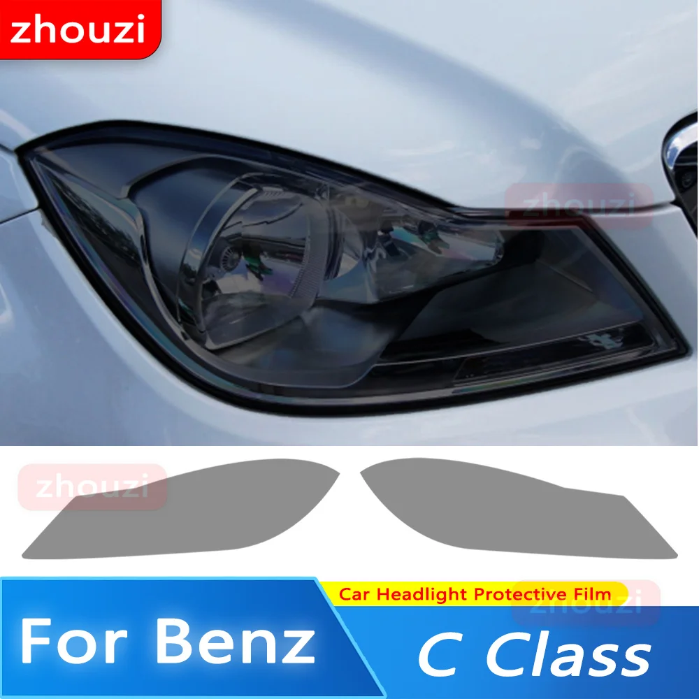 Car Headlight Protective Film Smoked Black Tint Wrap Vinyl Transparent TPU Sticker For Mercedes Benz C Class W204 C63 2011-2014
Car Headlight Protective Film Smoked Black Tint Wrap Vinyl Transparent TPU Sticker For Mercedes Benz C Class W204 C63 2011-2014