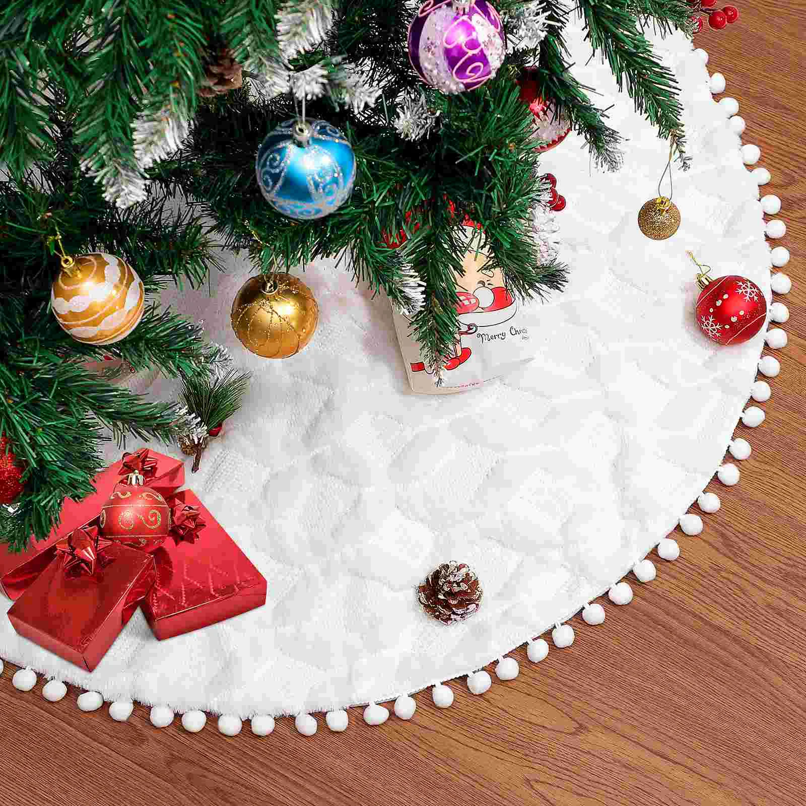 Christmas Tree Skirt Thick Snowy White Tree Skirt Large Christmas Tree Mat for Christmas
Christmas Tree Skirt Thick Snowy White Tree Skirt Large Christmas Tree Mat for Christmas