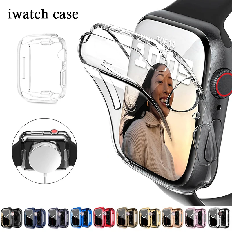 Защита экрана для Apple Watch чехол 40 мм 41 мм 45 мм 40 мм 42 мм 38 мм, ТПУ чехол-бампер с полным покрытием, защита для iWatch series 9 8 7 SE 6 5 4
Защита экрана для Apple Watch чехол 40 мм 41 мм 45 мм 40 мм 42 мм 38 мм, ТПУ чехол-бампер с полным покрытием, защита для iWatch series 9 8 7 SE 6 5 4