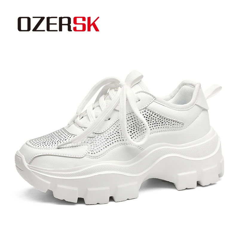 OZERSK Fashion Casual Summer Women Sport Shoes Microfiber Leather Mesh Breathable Sneakers Non-Slip Running Shoes EVA Outsole
OZERSK Fashion Casual Summer Women Sport Shoes Microfiber Leather Mesh Breathable Sneakers Non-Slip Running Shoes EVA Outsole