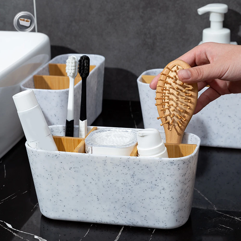 Desktop Toothbrush Holders Imitation Marble Color Household Storage Box Five Compartments Cosmetic Brush Organizer For Bathroom
Desktop Toothbrush Holders Imitation Marble Color Household Storage Box Five Compartments Cosmetic Brush Organizer For Bathroom
