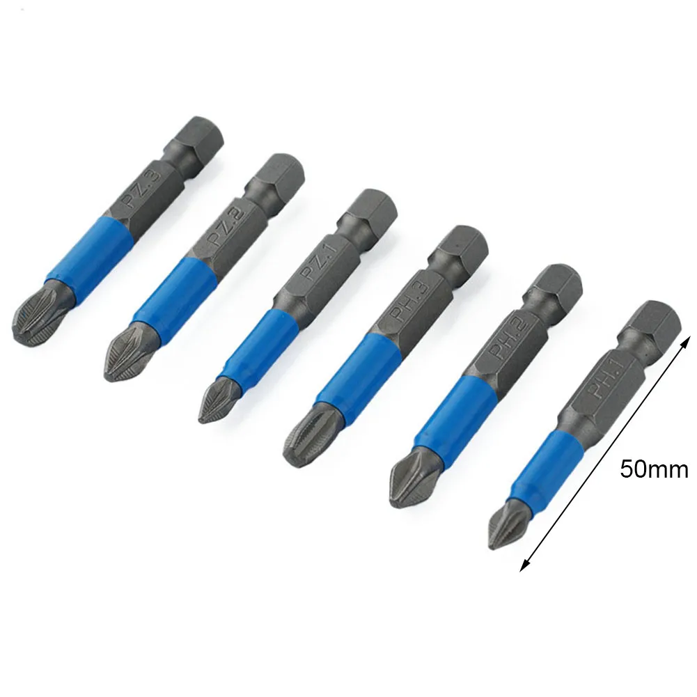 Set Screwdriver Bit 50mm Length 6Pcs/Set Alloy Steel Anti Slip Magnetic PH1/PZ1/PH2/PZ2/PH3/PZ3 Wear Resistance
Set Screwdriver Bit 50mm Length 6Pcs/Set Alloy Steel Anti Slip Magnetic PH1/PZ1/PH2/PZ2/PH3/PZ3 Wear Resistance