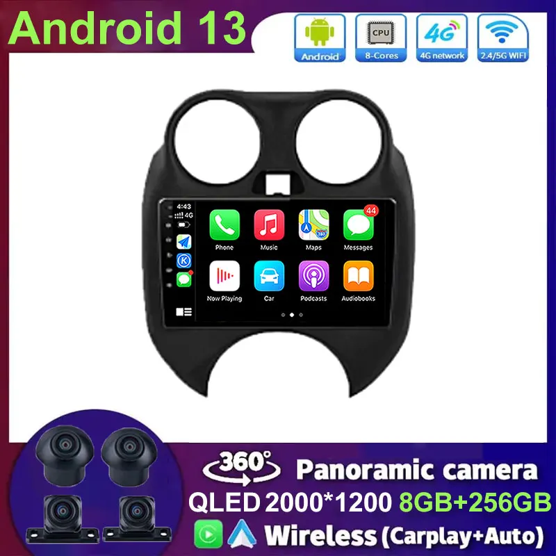 Android 13 For Nissan March 2010- 2013 Car 4G WIFI DSP BT Radio Multimedia Video Player Navigation GPS Stereo No 2din
Android 13 For Nissan March 2010- 2013 Car 4G WIFI DSP BT Radio Multimedia Video Player Navigation GPS Stereo No 2din