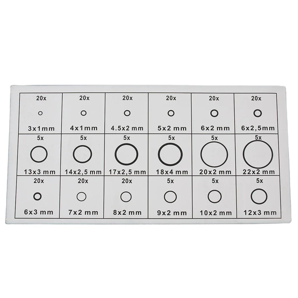 225Pcs O Rings Rubber Silicone O Ring Seal NBR VMQ FKM Sealing O-rings Nitrile Washer Rubber Oring Set Assortment
225Pcs O Rings Rubber Silicone O Ring Seal NBR VMQ FKM Sealing O-rings Nitrile Washer Rubber Oring Set Assortment