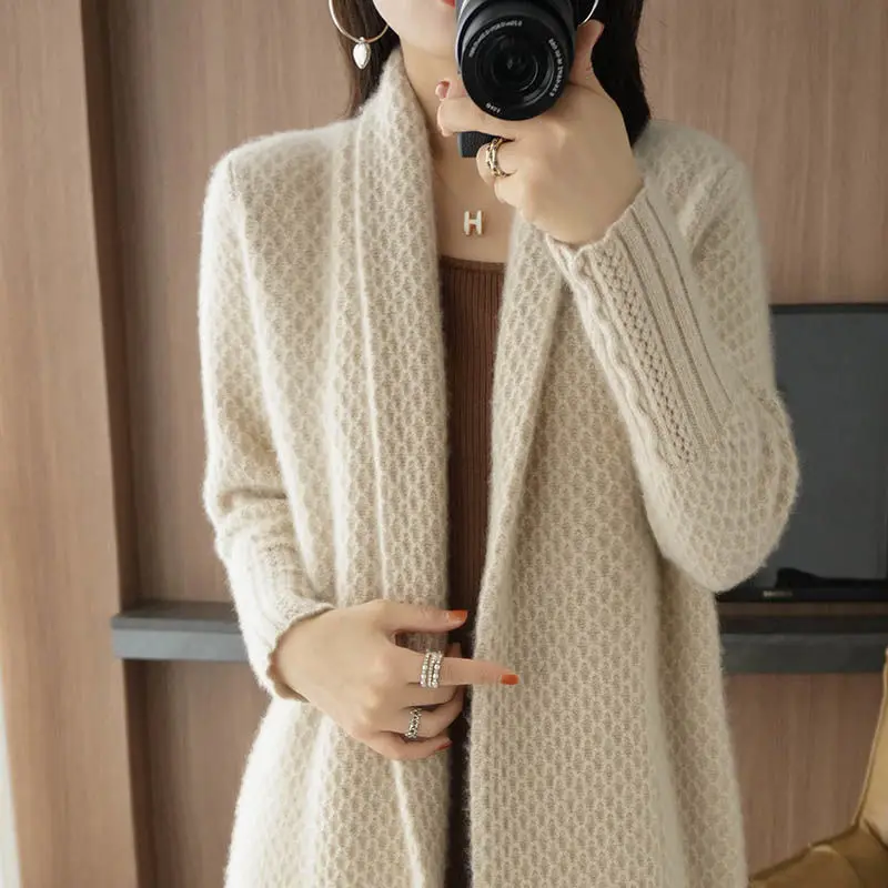 Wool Cashmere Cardigan Sweater Women Knitted Coat Trench V-Neck Elegant Loose Jumpers 2022 Winter Clothes Fashion Oversized Tops
Wool Cashmere Cardigan Sweater Women Knitted Coat Trench V-Neck Elegant Loose Jumpers 2022 Winter Clothes Fashion Oversized Tops