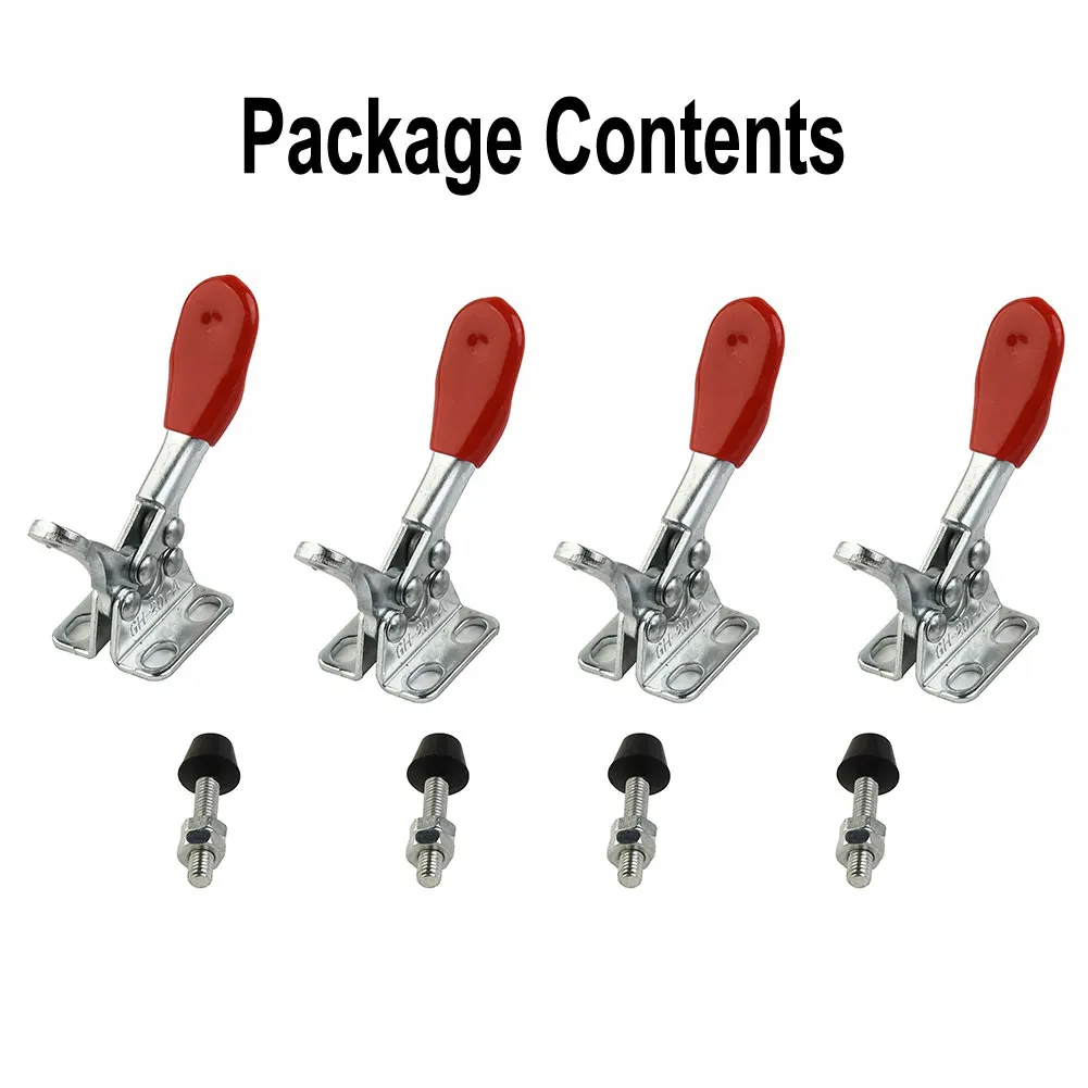 4pcs GToggle Clamp GH201A Horizontal Hold 80mm For Quickly Release 27KG Hand Clip Tool Home Improvement Hardware Accessories
4pcs GToggle Clamp GH201A Horizontal Hold 80mm For Quickly Release 27KG Hand Clip Tool Home Improvement Hardware Accessories