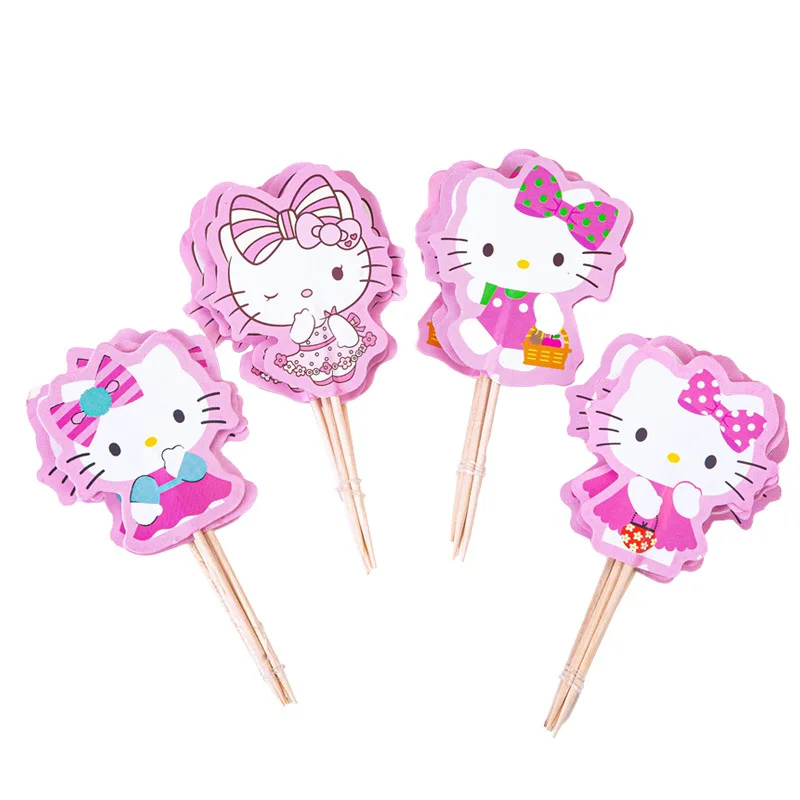 Hello Kitty Children's Birthday Party Insert Sanrio Cup Cake Cartoon Bamboo Sticker Insert Creative Decoration Wholesale
Hello Kitty Children's Birthday Party Insert Sanrio Cup Cake Cartoon Bamboo Sticker Insert Creative Decoration Wholesale