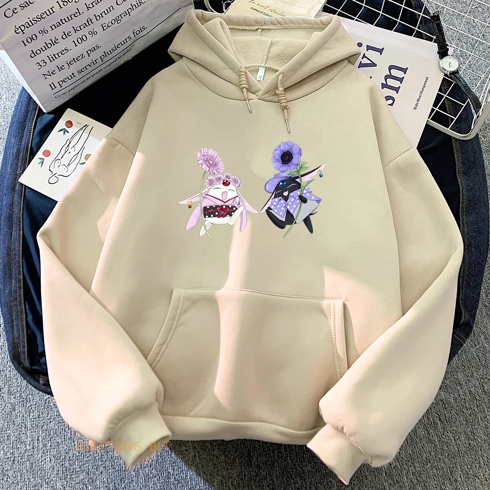 

HOLiC Tops Cute Anime Funny Cartoon Women Harajuku Kawaii Graphic Sweatshirt Winter Warm Hoody Female Cotton Essentials Hoodie