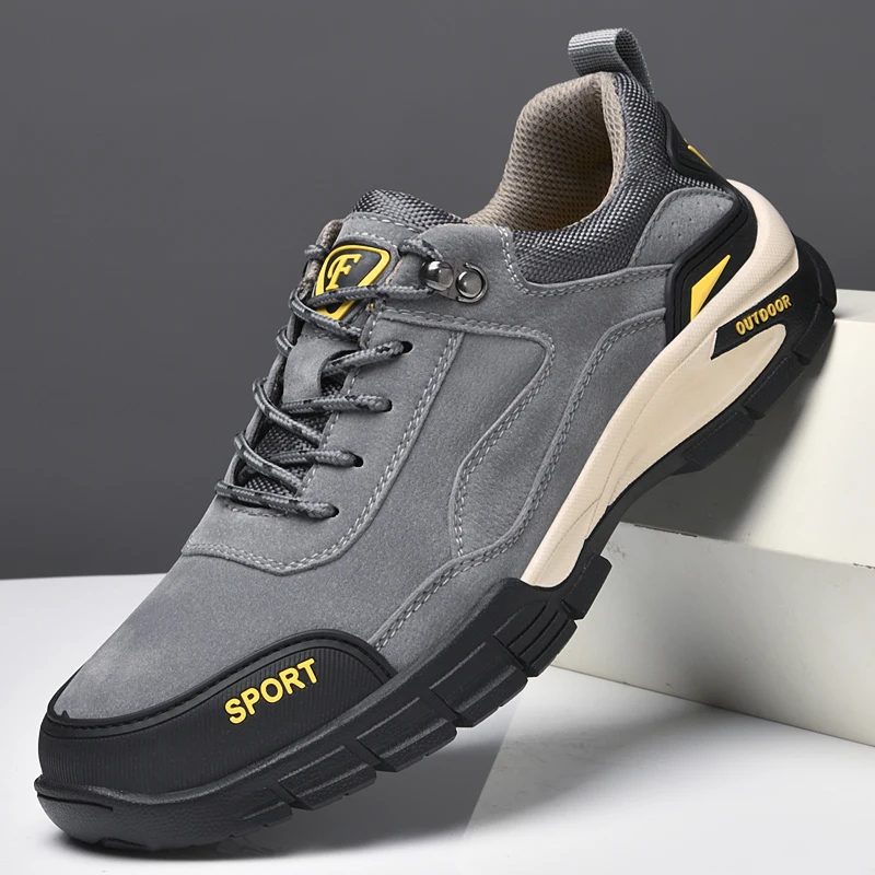 Genuine Leather Men's shoes outdoor hiking shoes casual sports waterproof non-slip wear-resistant Men Walking Trekking Footwear
Genuine Leather Men's shoes outdoor hiking shoes casual sports waterproof non-slip wear-resistant Men Walking Trekking Footwear