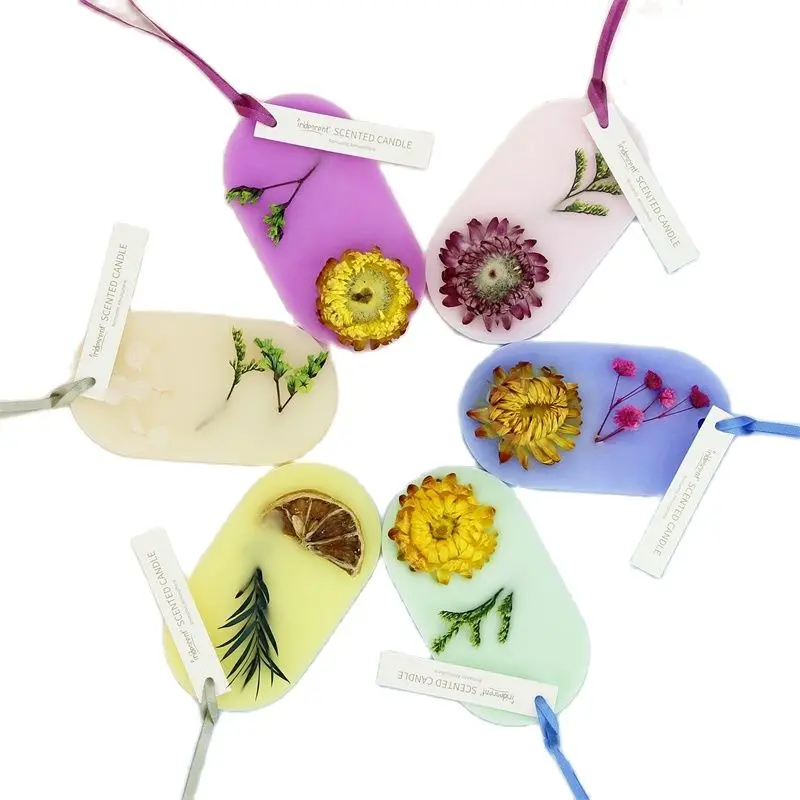 

3PCS Wardrobe Aromatherapy Wax Slice Dried Flower Wedding Gift Pendant Bedroom Toilet Lasting Fragrance Aromatic Slice Ornaments