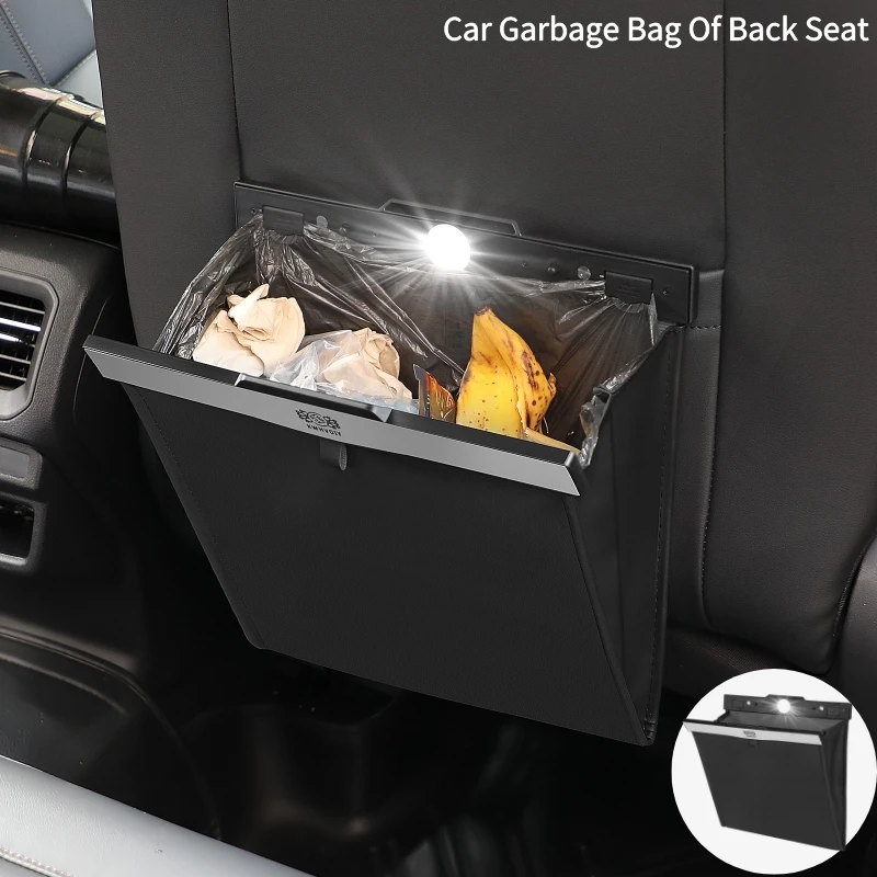 KWHVOIY Smart LED Car Trash Can Back Seat Small Thin Car Garbage Bag Hanging Magnetic Leather Storage Pocket Car Accessories
KWHVOIY Smart LED Car Trash Can Back Seat Small Thin Car Garbage Bag Hanging Magnetic Leather Storage Pocket Car Accessories
