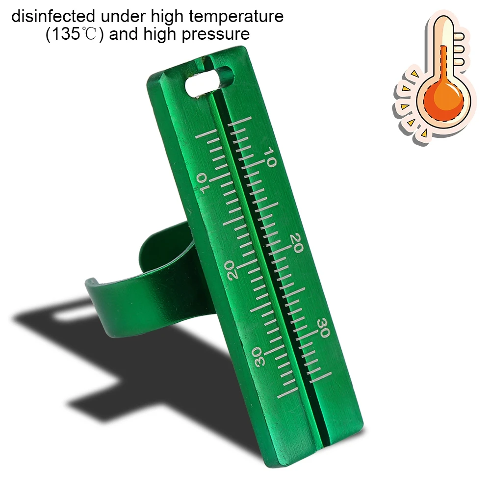 2Pcs Portable Dental Finger Ring Ruler Aluminum Alloy Endodontic Root Canal Measuring Scale Oral Gauge Dentist Instrument Tools
2Pcs Portable Dental Finger Ring Ruler Aluminum Alloy Endodontic Root Canal Measuring Scale Oral Gauge Dentist Instrument Tools