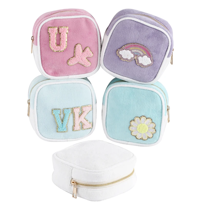 S Terry Cloth Makeup Pouch Women's Toiletry Make Up Brush Travel Organizer Cosmetic Bag
S Terry Cloth Makeup Pouch Women's Toiletry Make Up Brush Travel Organizer Cosmetic Bag