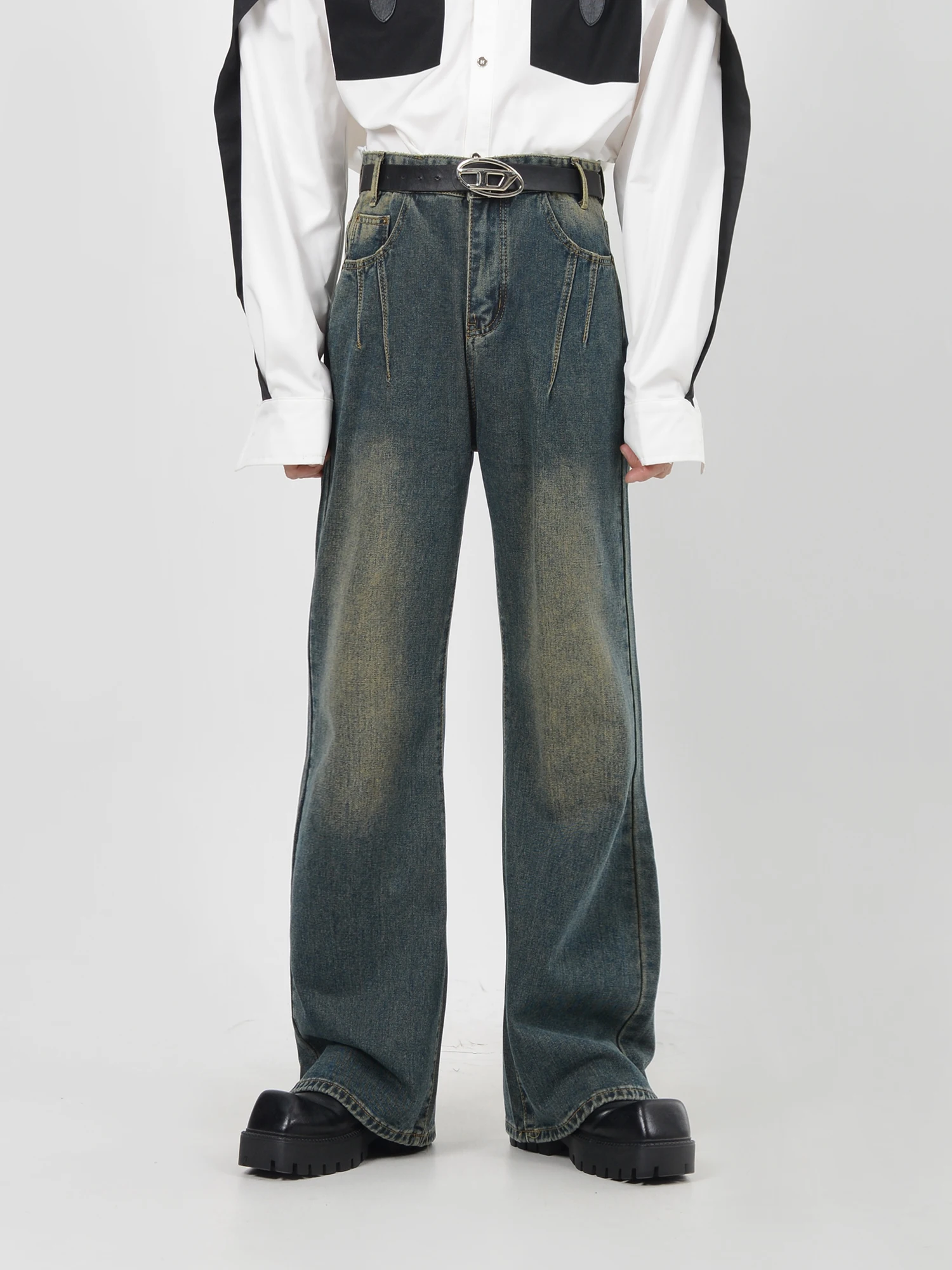 Dark Avant-Garde Style Pants Vintage Jeans For Men Wash Vintage Loose Straight Leg wide-leg Mop Pants
Dark Avant-Garde Style Pants Vintage Jeans For Men Wash Vintage Loose Straight Leg wide-leg Mop Pants