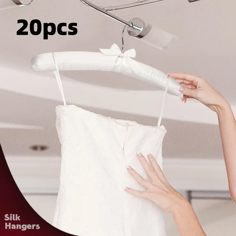 1/5/10/15/20PCS Coat Satin Padded Clothes Silk Wrapped Display Hanger Sponge Hangers Clothes Hanger Satin Padded Hanger White
1/5/10/15/20PCS Coat Satin Padded Clothes Silk Wrapped Display Hanger Sponge Hangers Clothes Hanger Satin Padded Hanger White