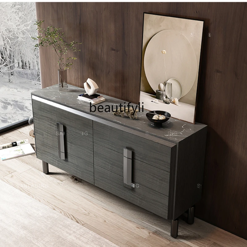 Italian Minimalist Chest of Drawers Light Luxury Entrance Cabinet Lobby Hallway Living Room Stone Plate Sideboard Cabinet
Italian Minimalist Chest of Drawers Light Luxury Entrance Cabinet Lobby Hallway Living Room Stone Plate Sideboard Cabinet