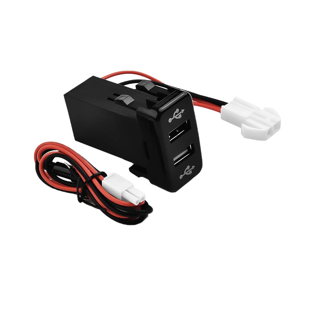 1pc Auto Dual USB 2Port Phone Charger For Toyota 4 Runner Prado 120 Series Land-Cruiser 75/76 78 79 Series 100 Series
1pc Auto Dual USB 2Port Phone Charger For Toyota 4 Runner Prado 120 Series Land-Cruiser 75/76 78 79 Series 100 Series