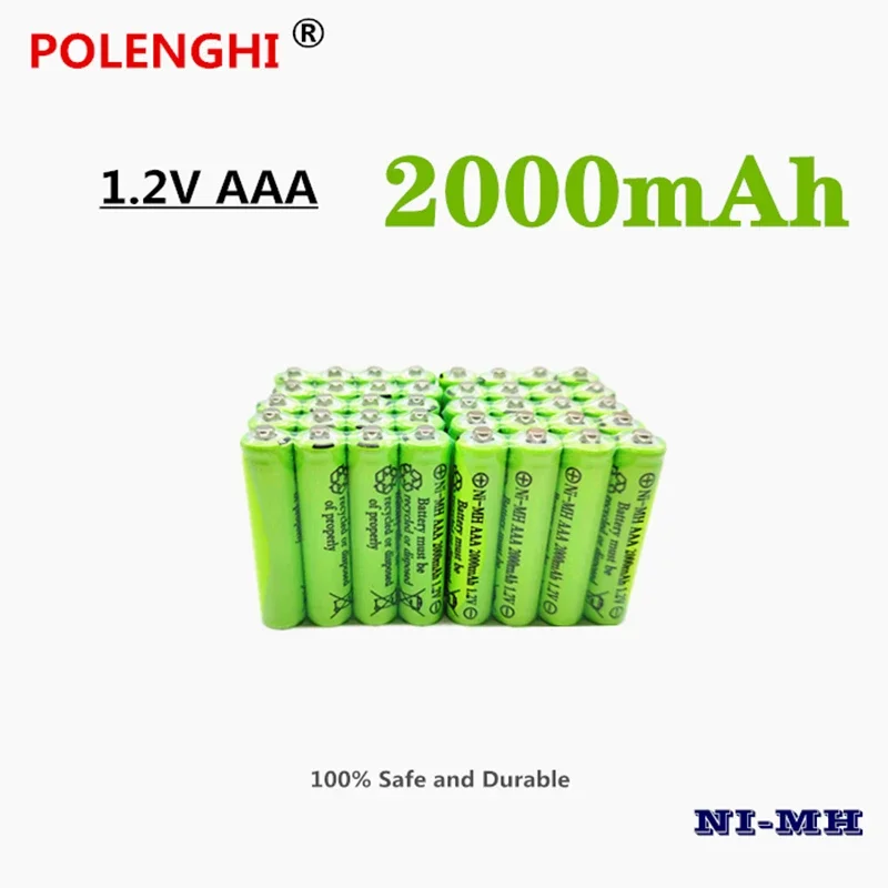 4-40PCS 1.2V NI-MH 2000mAh AAA Rechargeable Battery For Electric Toothbrush Flashlight Mouse Clock Toy Keyboard Watch 3A Battery
4-40PCS 1.2V NI-MH 2000mAh AAA Rechargeable Battery For Electric Toothbrush Flashlight Mouse Clock Toy Keyboard Watch 3A Battery